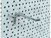 Jednoduchý háček r6mm, 15cm na děrovaný panel