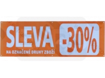 Banner 68x23cm, 'SLEVA -30%'