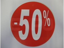 -50%'Cedule kulatá Ø24cm