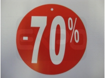 -70%'Cedule kulatá, Ø24cm