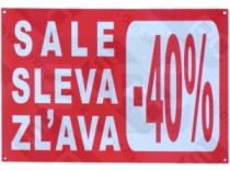 Cedule SALE-SLEVA 48x33cm