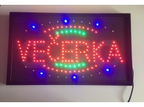 Informační display s LED diodami 'VEČERKA'