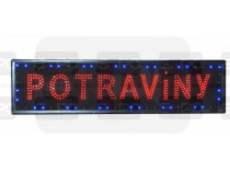 Informační display s LED diodami 'POTRAVINY'