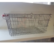 Chromový drátěný nákupní košík velikost 20L, rozměry: 41,5x26,5x20 cm s jednou rukojetí.