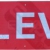Banner 'SLEVA' výška33xšířka99cm, barva červená